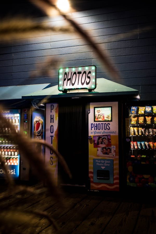 Cabine de type photomaton : vos photos prêtes en un instant